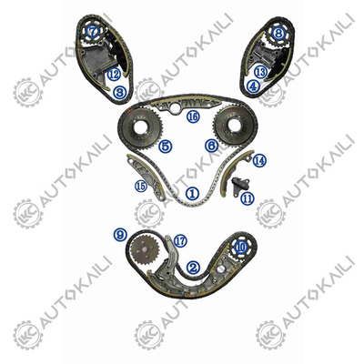 Tijdketen voor AUDI/VW AUDI A4 B8 ((8K2) CAPA/CCLA/CCWA 3.0T 07-12 059109229J 106L