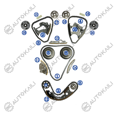 Timing Chain Kit Voor AUDI VW Touareg CYJA 235KW 3.0TSI 11-16 A4L A6L A7 A5 Q5 S5 SQ5 Q7 06E109465BC 108L 06E109465AM