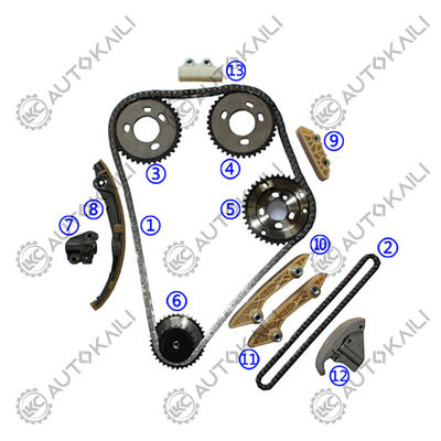 Kunststof PA66 / PA46 distributieketting kit voor FORD TRANSIT Bus TDE Diesel 2.4T 01-06