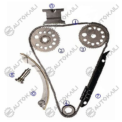 Timing Chain Kit voor X-TYPE R4-X404 Diesel FMBA FMBB 2.0L 03-09