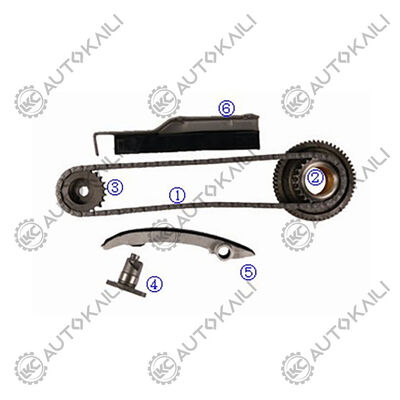 Plastic PA66 / PA46 Timing Chain Kit Voor L200 4WD Diesel 4M40T 2.8L 03-06
