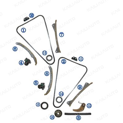 Plastic PA66 / PA46 Timing Chain Kit voor Genesis G6DJ 3.8L 12-14