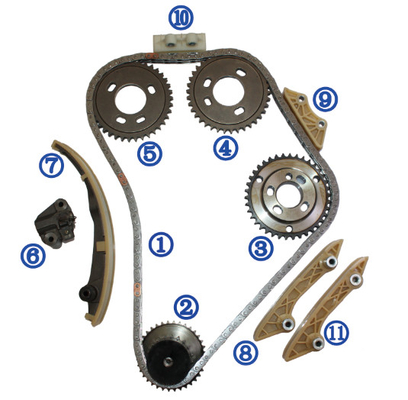 Timingsketen uitrusting voor FORD MONDEO-de DOORGANG Van Engine TDDI/TDCI/TDE/TD/DI 2.0/2.2/2.4 1102609 2*132L van Zaalturnier