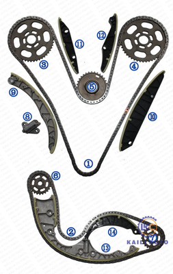 De Keten Kit For AUDI VW TOUAREG Q5 Q7 A4 A5 A6 A7 A8 3.0TDI 059109229S van de motorcrca CJMA Timing