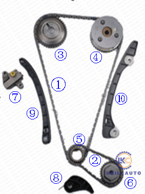 De Keten van de motorz12 L10 K12 VVT Timing voor NISSAN-KUBUS JUKE LATIO LIVINA MICRA E11 13028-ED000