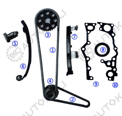 Tijdketen voor TOYOTA 2TZ-FE 2.4L EMINA/ESTIMA/PREVIA/LUCIDA DOHC 16V 94-99 13506-75010 102L