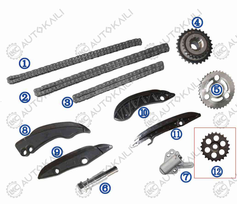 Tijdketen voor BMW 325d/330d 430d/435d 530d/535d/525d 640d 730d/740d/750d 3.0L N57 07-16 11318572503 86L