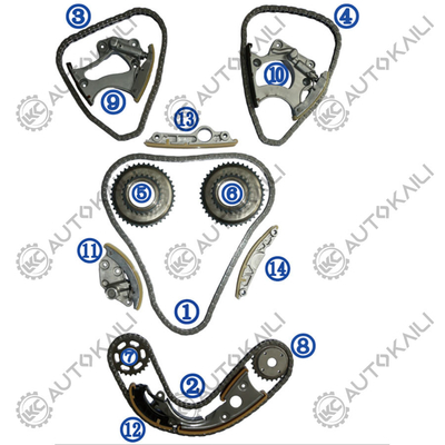 Timing Chain Kit Voor AUDI A7 4GA CNYA 150KW 2.8L 10-14 A6L 4X8/ C7 CNYB 162KW 2.8L 12-16 06E109465BC 108L