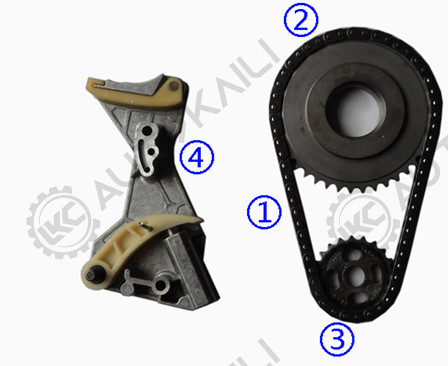 Timing Chain Kit Voor Audi A4 A6 2.0TDI Oliepomp Keten Spanningsset