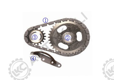 Timing Chain Kit voor E43Z6268A 46L Timing Chain Kit voor Ford HSC Motor Tempo 2.5-N (((153) OHV 4Cyl 86-92