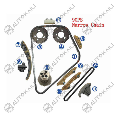 Plastic PA66 / PA46 Timing Chain Kit Voor Mondeo Mk III (B5Y) DI / TDDi / TDCi 2.0 00-03