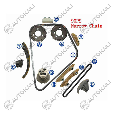 Plastic PA66 / PA46 Timing Chain Kit voor TRANSIT 2.0 TDCi 04-06