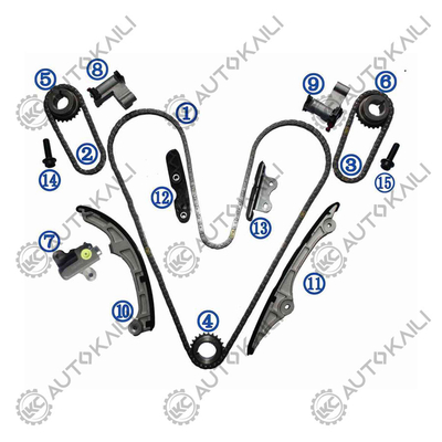 Timing Chain Kit Voor 3.5-W, C 3496cc VVT V6 N7WGE 2007-10 Edge07-10,Flex non turbo09-10 Flex turbo09, Fusion07-09,Taurus09,Taurus X 08-09