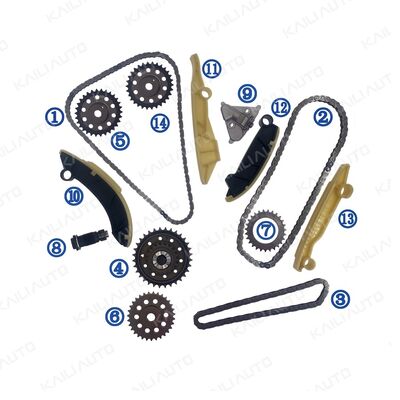 Plastic PA66/PA46 Distributiekettingset voor Verdediger Diesel AJ20D6 3.0T 20-