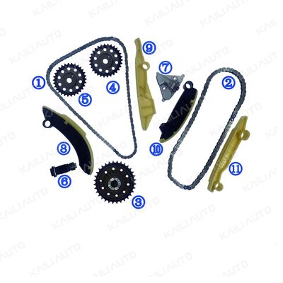Plastic PA66/PA46 Distributiekettingset voor Verdediger Diesel AJ20D6 3.0T 20-