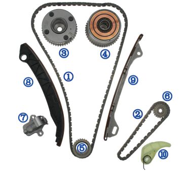 Plastic PA66 / PA46 Distributieriem Kit Voor Koleos KR20DDET 2.0T 19-