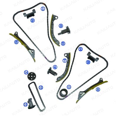 Plastic PA66 / PA46 Timing Chain Kit Voor Hyundai Genesis G80 V8 G8BE 5.0L17-20