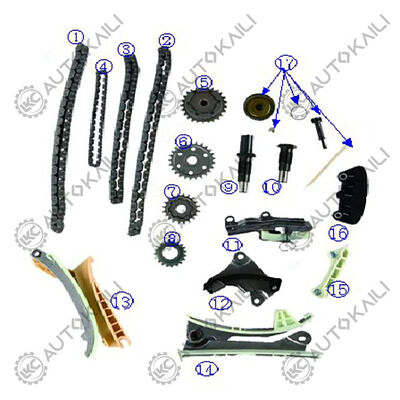Distributieriemset voor 4.0L 4016CC V6 GAS SOHC Natuurlijk Geaspireerd B4000 2001-2009