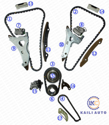 TIMINGSketen UITRUSTING VOOR HET GAS A2760502416 A0009931378 VAN DE BENZgl450 E400 C350 ML350 C300 GLK350 MOTOR M276.821 V6 3.0T/3.5T