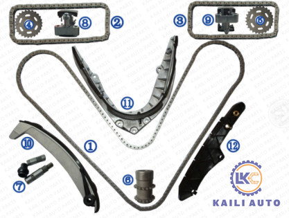 De Timingsketen van 740IL 528i 540i M5 Z8 X5 BMW Vervangingsv8 GAS DOHC 4398CC 11311741746