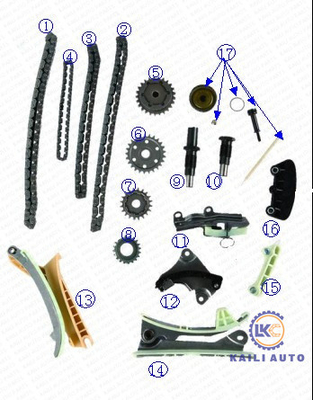 Timingsketen uitrusting voor FORD 4,0 - E K, n-Ontdekkingsreiziger Mustang Ranger YU2Z6268BA 8*78L XU3Z6K254BA