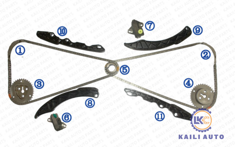 Timingsketen uitrusting voor SUBARU-Houtvester Impreza XV Crosstrek-Binnenlanderfenis 13143-AA110 130L 13142-AA090