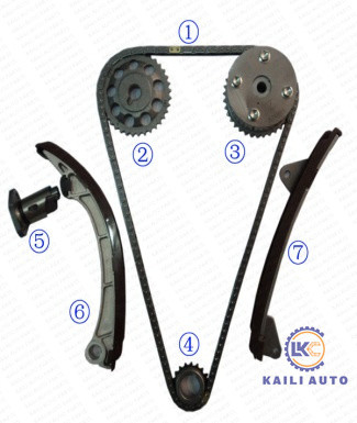 De Timingsketen van TOYOTA Celica Corolla de Motor T22 ZZT23 E12U 1.8L 13506-22030 130L van Kit With VVT
